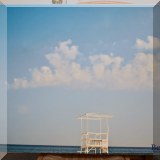 A11. Lifeguard stand print on canvas.  